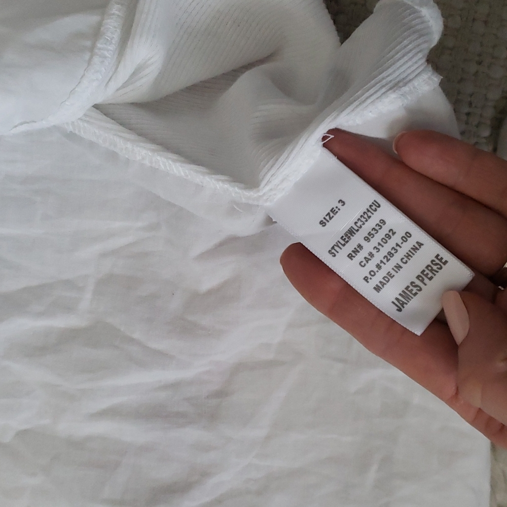 James Perse Crisp White Button-Down Shirt - Picture 5 of 15